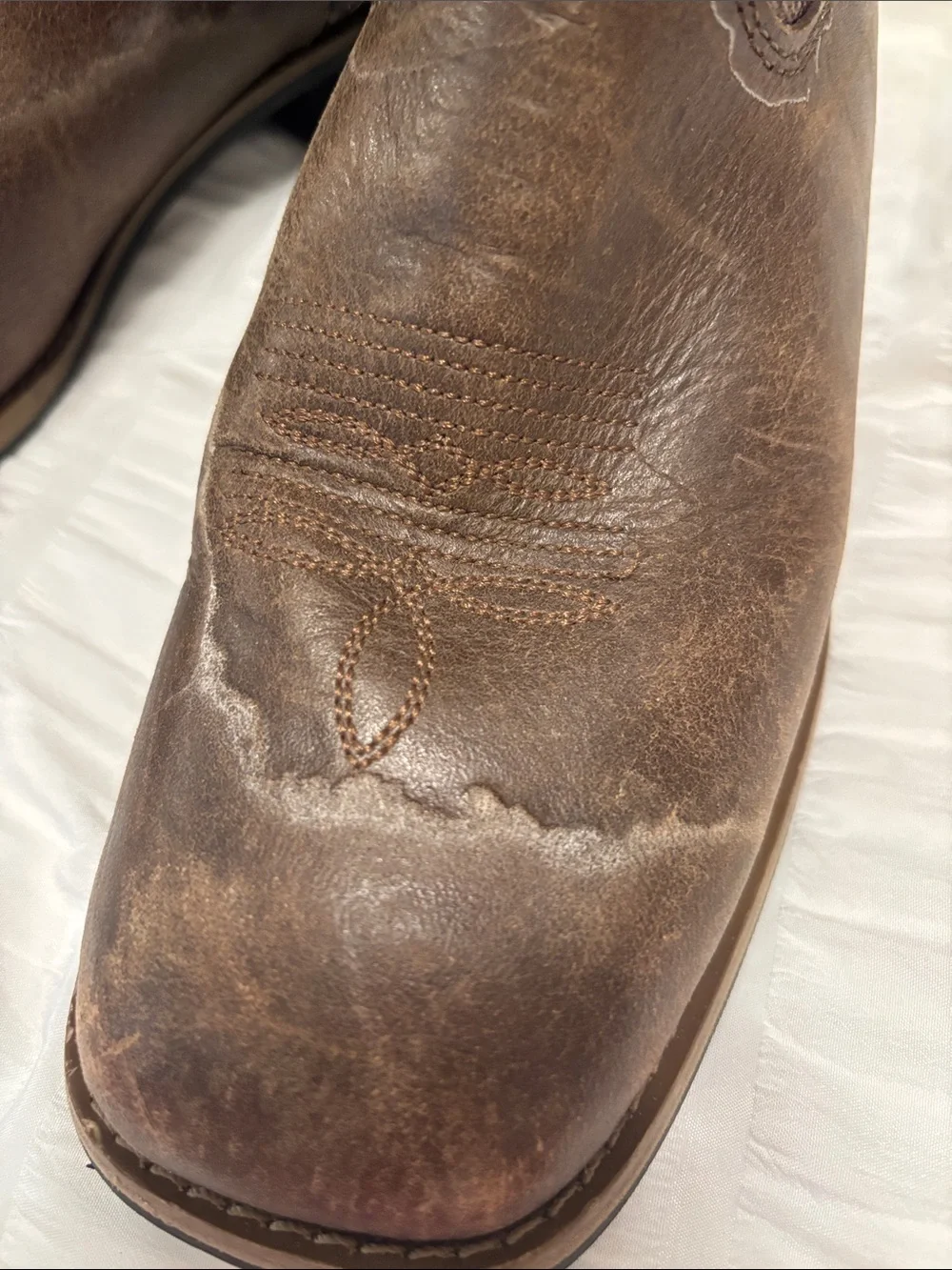 Kids Brown Cowboy Boots with Camouflage Shaft